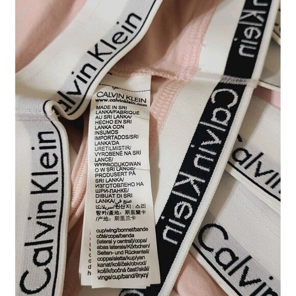 Calvin Klein Womens Pink Racerback Pullover Modern Cotton Bralette Multiple Sz. - Picture 5 of 5